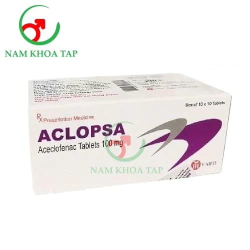 Aclopsa 100mg Zim Lab - Thuốc giảm đau kháng viêm